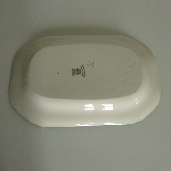 Vintage 10.5" oblong serving plate, Chinese Rose, Copeland Spode, SMALL CHIP - Picture 13 of 16